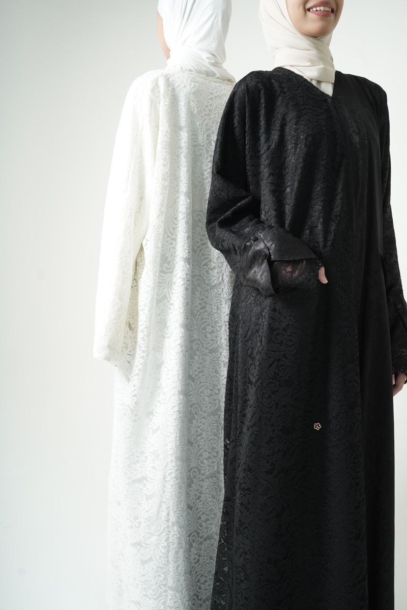 Abaya Lace Ivory