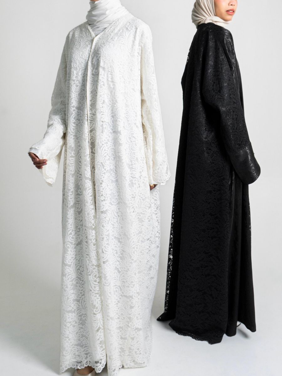 Abaya Stripe Navy Zip